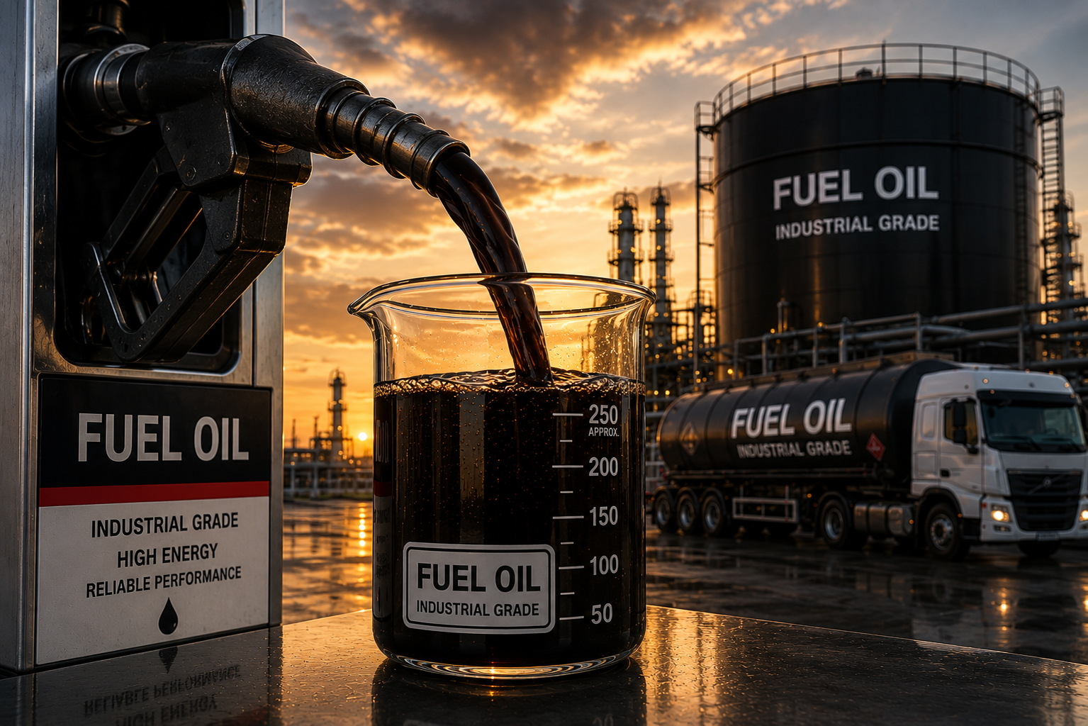 Petroleum storage tanks fuel oil
