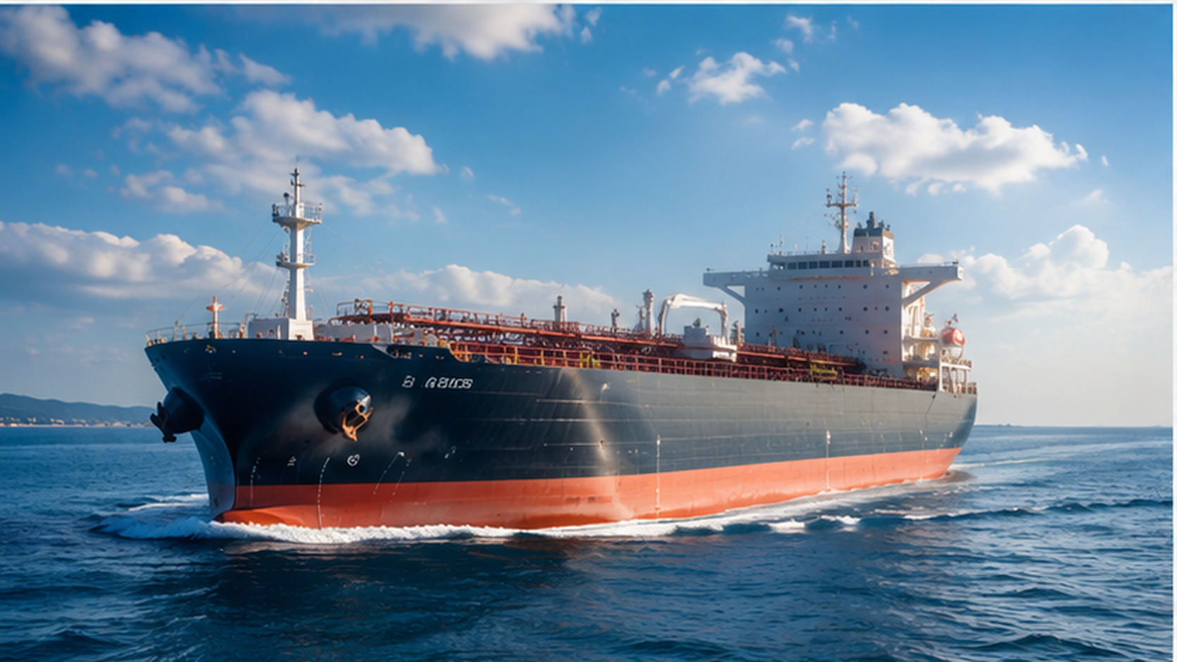 Oil tanker ship — international fuel logistics
